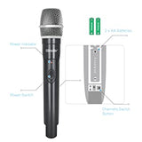 Hisonic HS122BT-HL Portable and Rechargeable PA System with Dual UHF Wireless Microphones & Bluetooth Connection
