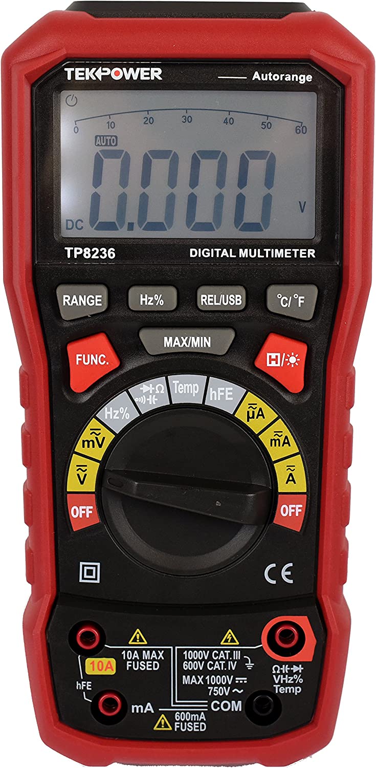キュー メッヅ PB-T/DI Tekpower TP8236 True RMS USB Digital Multimeter AC/DC Voltage