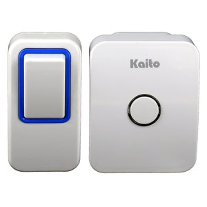 Kaito AG101N Wireless Doorbell No Battery Needed for both receiver and transmitter, Battery Free Door Chime with 25 Ring Tones, Waterproof, Synchronize and Work in Pairs, Easy Setup