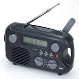 Kaito Emergency Radio KA580 Digital Solar Dynamo Crank Wind Up AM/FM & NOAA Weather Radio Receiver with Real-time Alert, MP3 Player & Phone Charger, Black