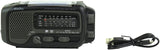 Kaito KA350 Voyager Trek Solar/Crank AM/FM/SW NOAA Weather Radio with 5-LED Flashlight, Gray