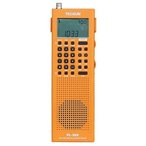 Tecsun Digital PL368 AM/FM/LW/SW Worldband Radio with Single Side Band Receiver, Orange