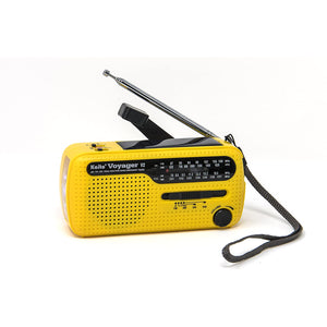 Kaito V2 Best NOAA and SW Portable Solar/Hand Crank AM/FM, Shortwave & NOAA Weather Emergency Radio with USB Cell Phone Charger & LED Flashlight, Yellow