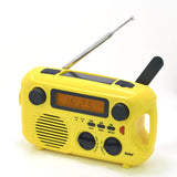 Kaito Emergency Radio KA580 Digital Solar Dynamo Crank Wind Up AM/FM & NOAA Weather Radio Receiver with Real-time Alert, MP3 Player & Phone Charger, Yellow