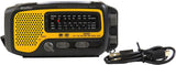 Kaito KA350 Voyager Trek Solar/Crank AM/FM/SW NOAA Weather Radio with 5-LED Flashlight, Yellow