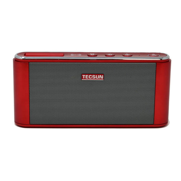 Tecsun B6 Portable Wireless Stereo Bluetooth Speaker & Audio Player with NFC Fast Pairing (Red)