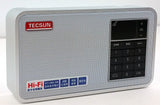 TECSUN X3 High Definition Speaker with Aluminum Case and Built in FM Radio and MP3 Player, Silver